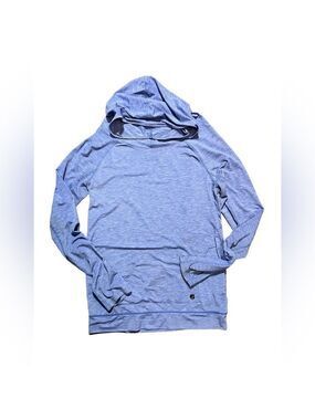 Long Sleeve Lightweight Hooded Purple Top